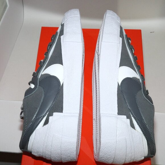 Nike x Sacai Blazer Low Iron Grey DD1877-002 Mens US 11 Brand New - Picture 9 of 11